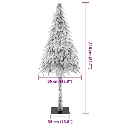Weihnachtsbaum mit 300 LEDs Weiß 210 cm PE und Stahl