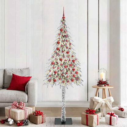 Weihnachtsbaum Weiß 210 cm PE und Stahl