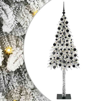Weihnachtsbaum mit 300 LEDs Weiß 210 cm PE und Stahl