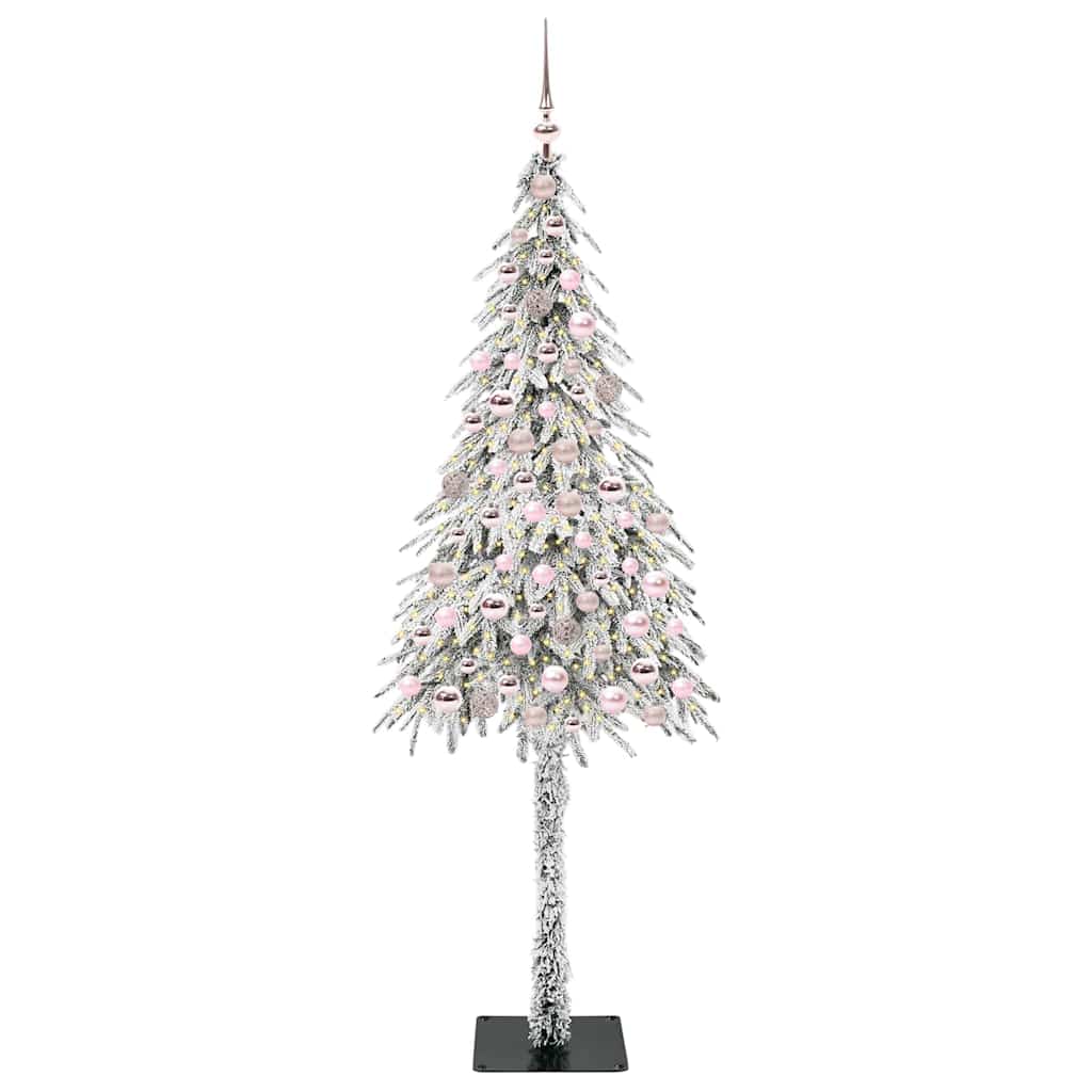 Weihnachtsbaum mit 300 LEDs Weiß 210 cm PE und Stahl