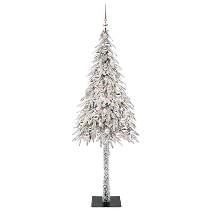 Weihnachtsbaum mit 300 LEDs Weiß 210 cm PE und Stahl