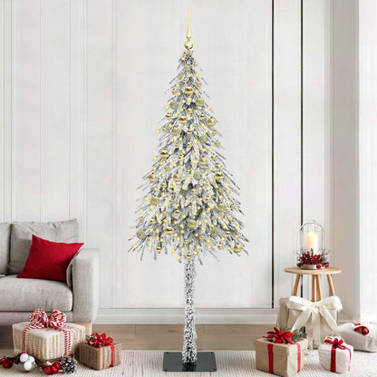 Weihnachtsbaum Weiß 210 cm PE und Stahl