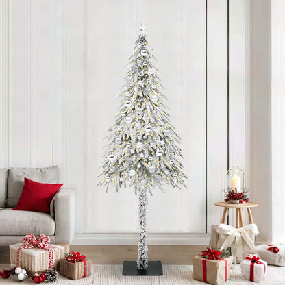 Weihnachtsbaum Weiß 210 cm PE und Stahl