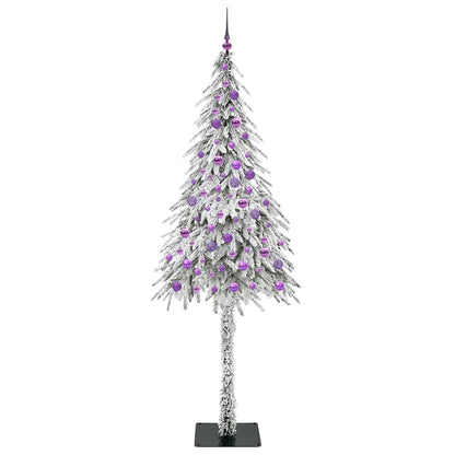 Weihnachtsbaum mit 300 LEDs Weiß 210 cm PE und Stahl