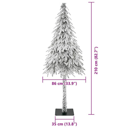 Weihnachtsbaum mit 300 LEDs Weiß 210 cm PE und Stahl