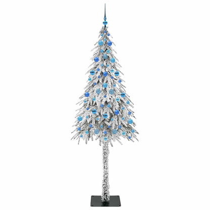 Weihnachtsbaum mit 300 LEDs Weiß 210 cm PE und Stahl