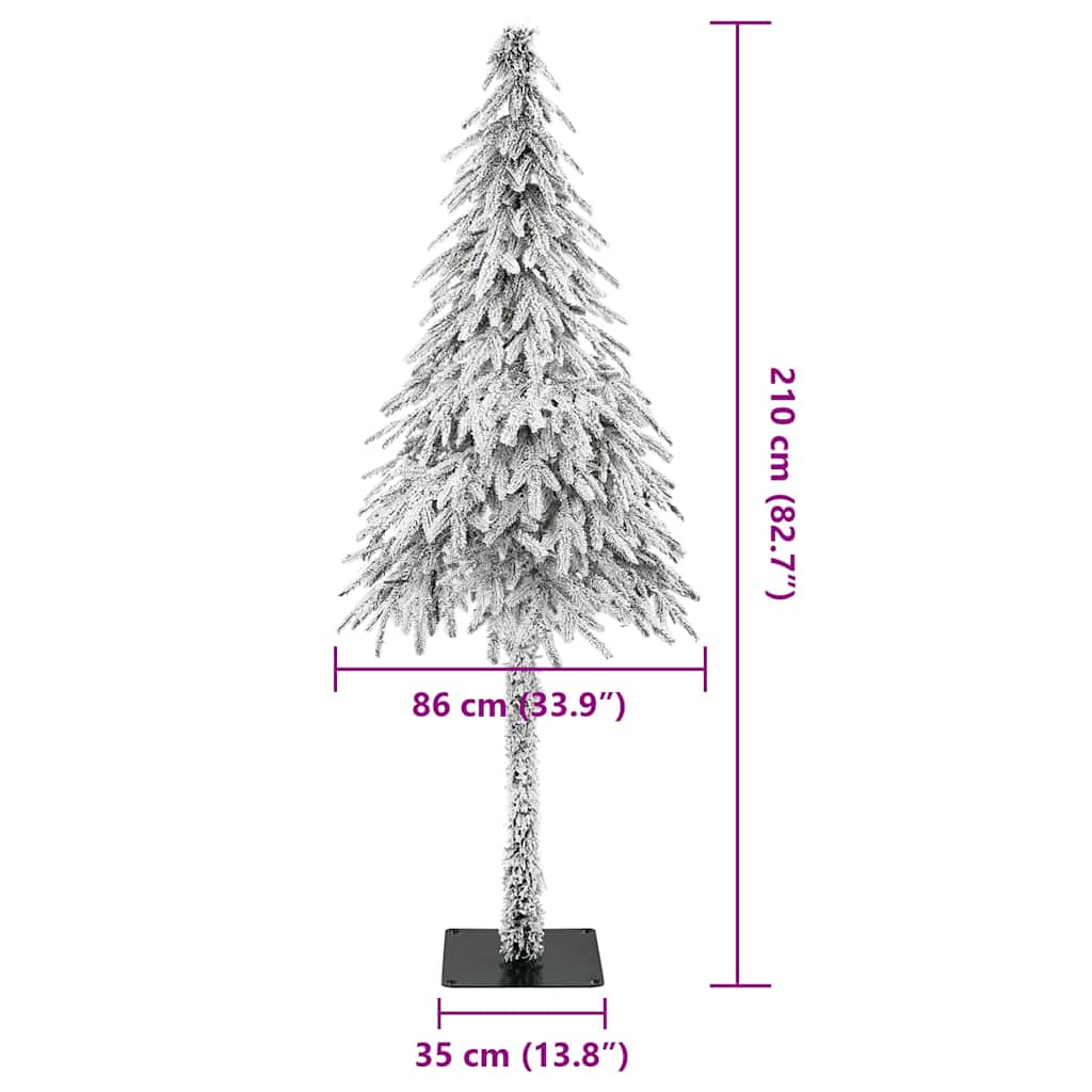 Weihnachtsbaum mit 300 LEDs Weiß 210 cm PE und Stahl