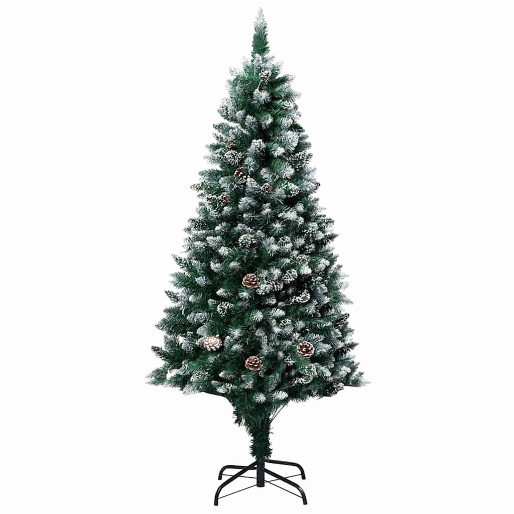 Künstlicher Weihnachtsbaum mit 150 LEDs mit Ständer Grün 150 cm