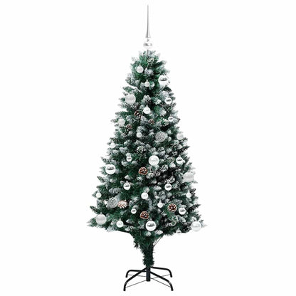 Künstlicher Weihnachtsbaum mit 150 LEDs mit Ständer Grün 150 cm