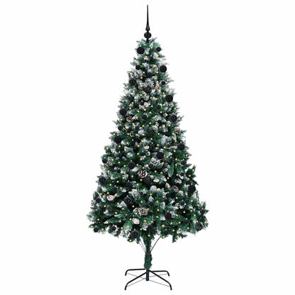 Künstlicher Weihnachtsbaum mit 300 LEDs mit Ständer Grün 210 cm