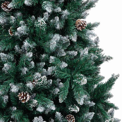 Künstlicher Weihnachtsbaum mit 300 LEDs mit Ständer Grün 210 cm
