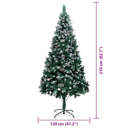 Künstlicher Weihnachtsbaum mit 300 LEDs mit Ständer Grün 210 cm