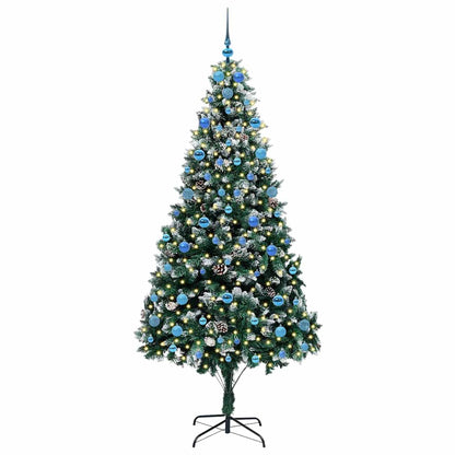 Künstlicher Weihnachtsbaum mit 300 LEDs mit Ständer Grün 210 cm