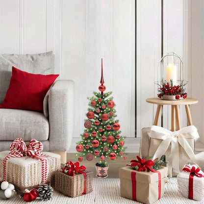Weihnachtsbaum mit 150 LEDs mit Ständer Grün 65 cm PE