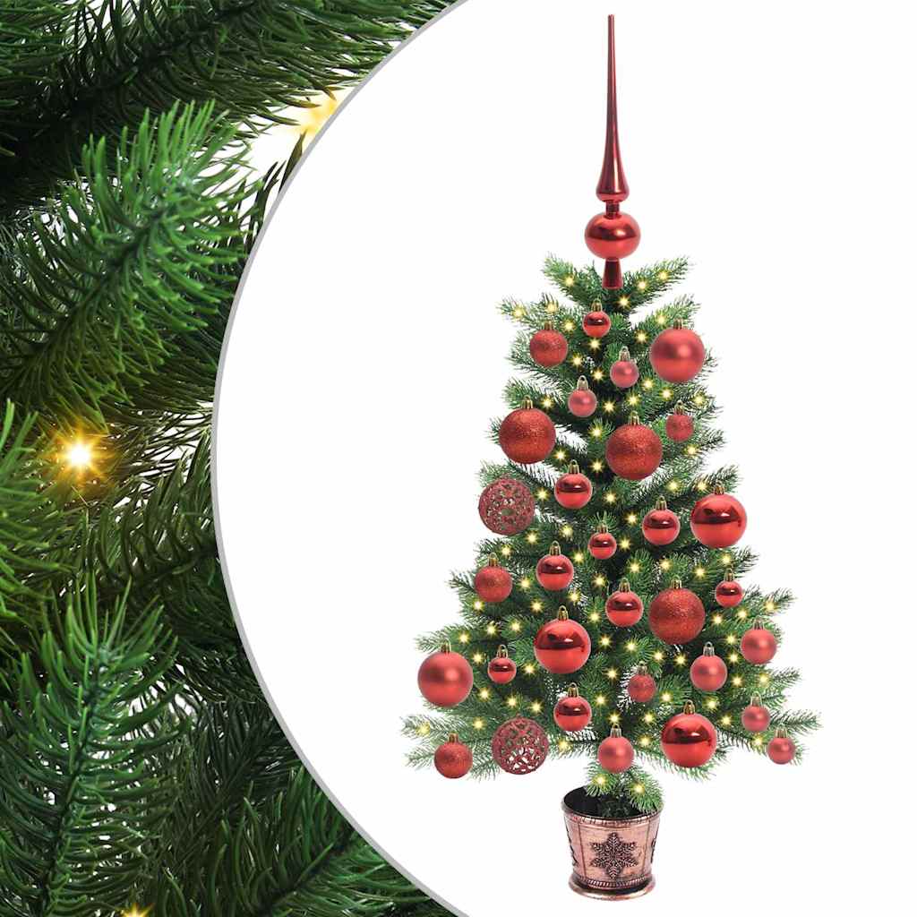Weihnachtsbaum mit 150 LEDs mit Ständer Grün 65 cm PE