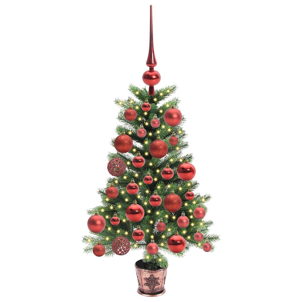 Weihnachtsbaum mit 150 LEDs mit Ständer Grün 65 cm PE