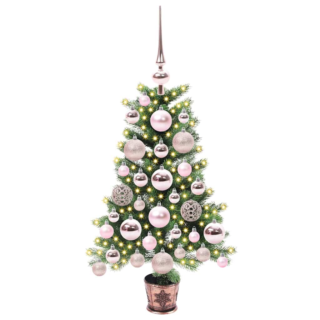 Weihnachtsbaum mit 150 LEDs mit Ständer Grün 65 cm PE