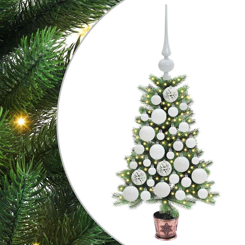 Weihnachtsbaum mit 150 LEDs mit Ständer Grün 65 cm PE