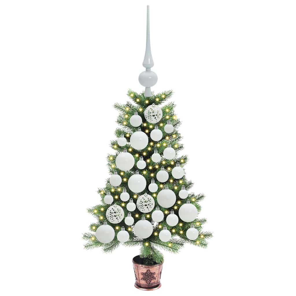 Weihnachtsbaum mit 150 LEDs mit Ständer Grün 65 cm PE