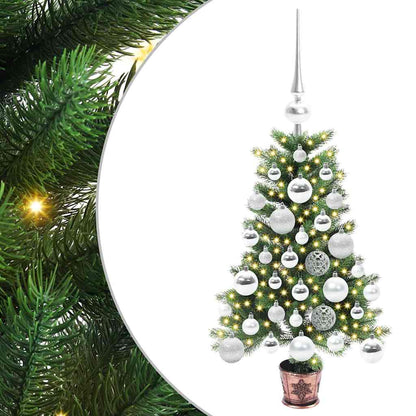 Weihnachtsbaum mit 150 LEDs mit Ständer Grün 65 cm PE