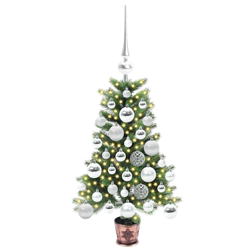 Weihnachtsbaum mit 150 LEDs mit Ständer Grün 65 cm PE