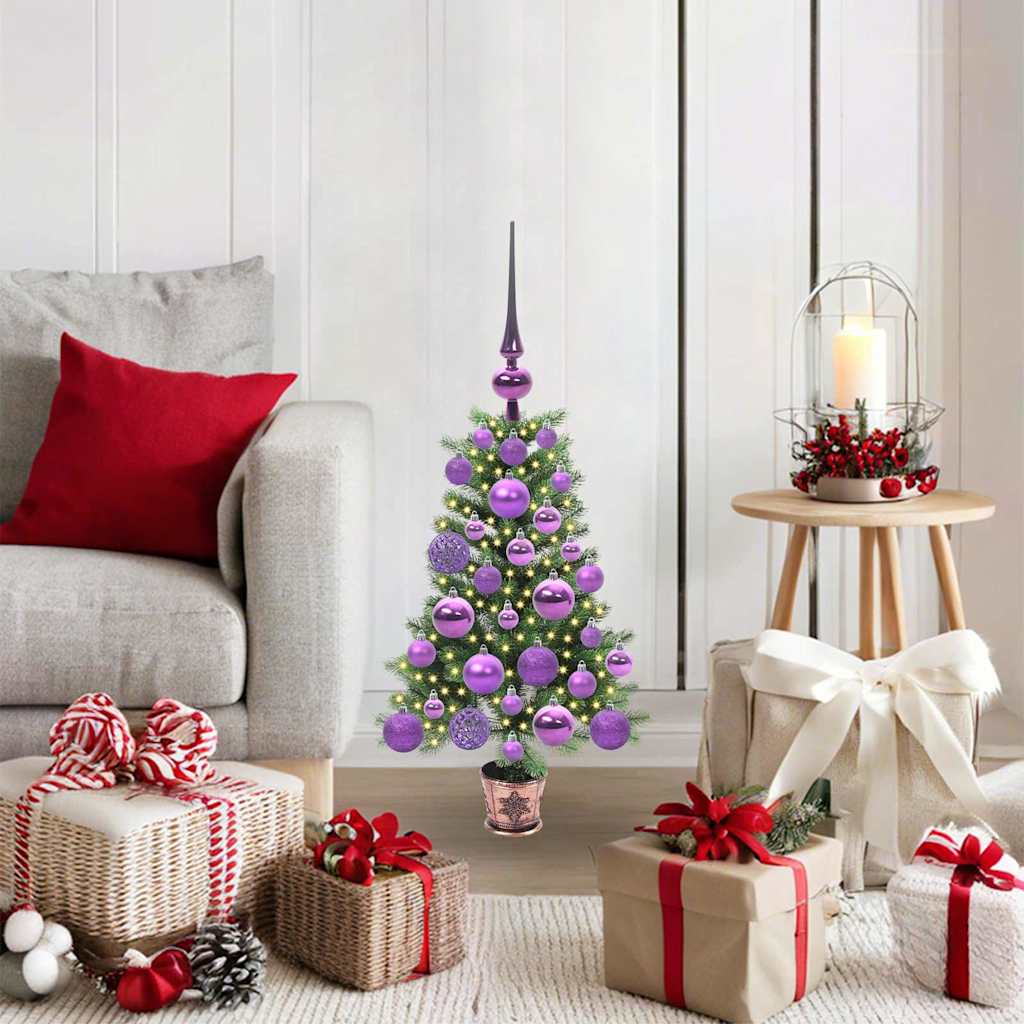 Weihnachtsbaum mit 150 LEDs mit Ständer Grün 65 cm PE