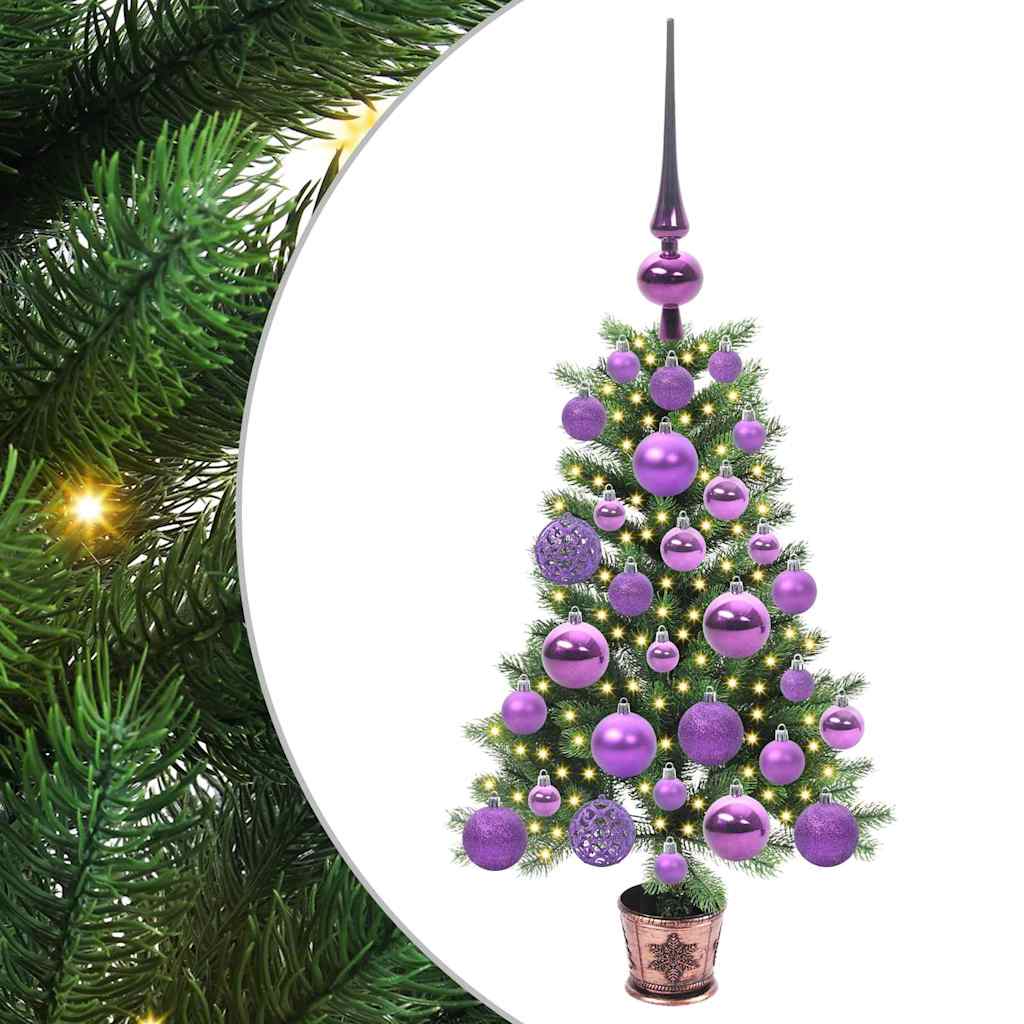Weihnachtsbaum mit 150 LEDs mit Ständer Grün 65 cm PE