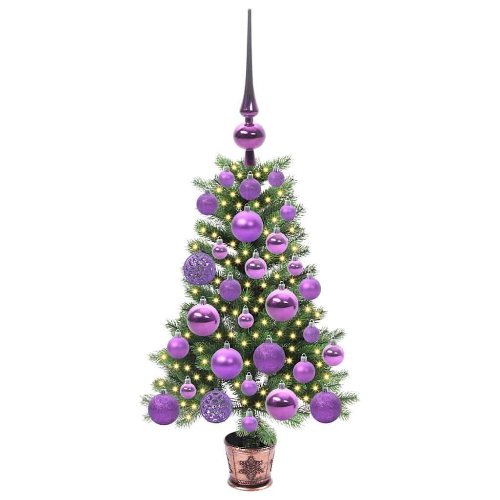 Weihnachtsbaum mit 150 LEDs mit Ständer Grün 65 cm PE