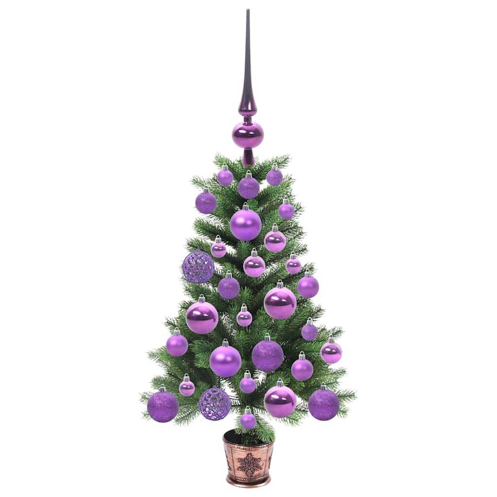 Weihnachtsbaum mit 150 LEDs mit Ständer Grün 65 cm PE
