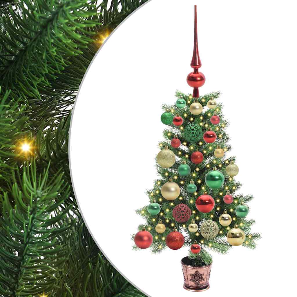 Weihnachtsbaum mit 150 LEDs mit Ständer Grün 65 cm PE