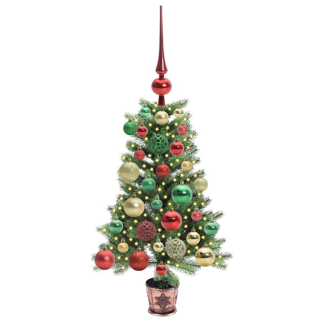 Weihnachtsbaum mit 150 LEDs mit Ständer Grün 65 cm PE