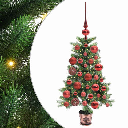 Weihnachtsbaum mit 150 LEDs mit Ständer Grün 90 cm PE