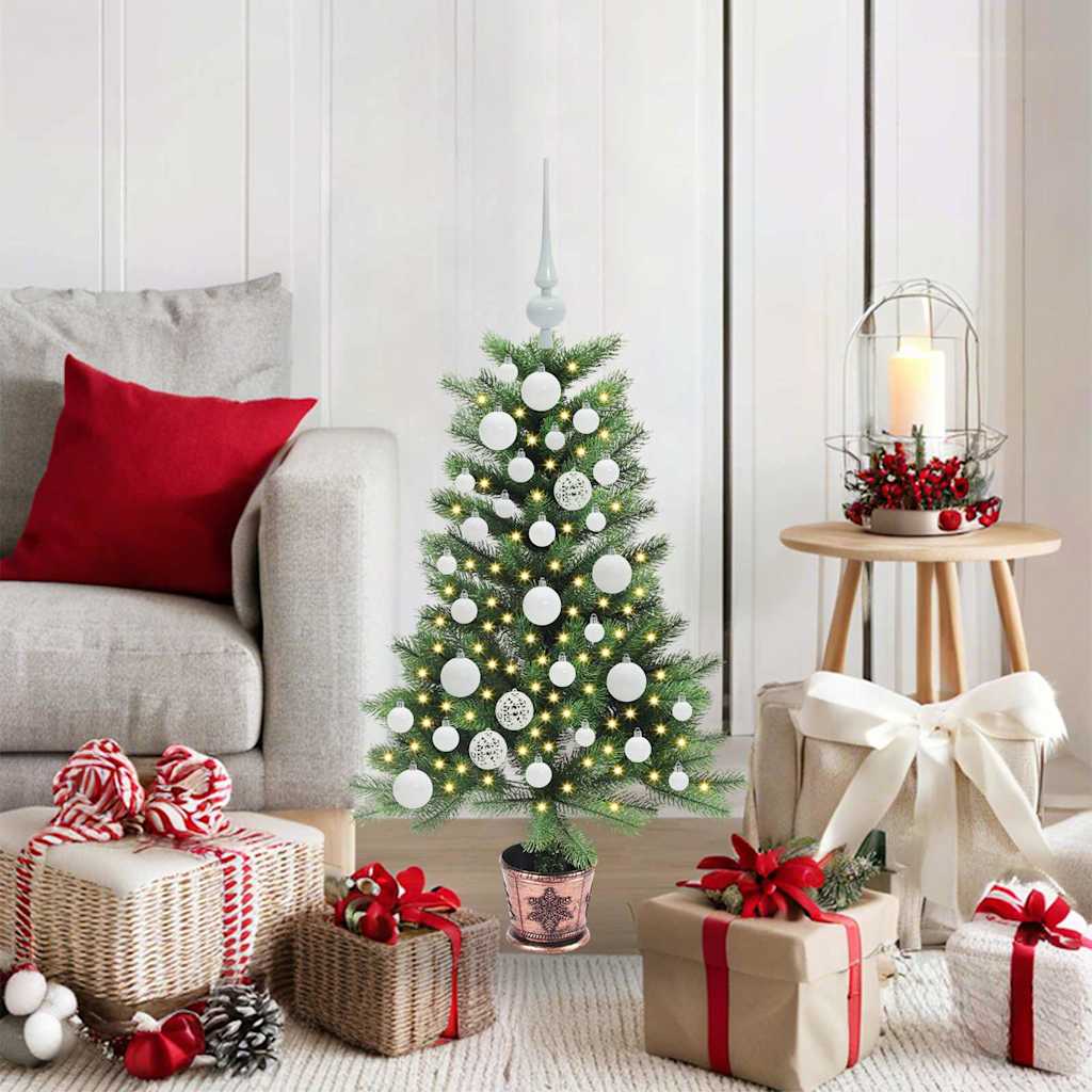 Weihnachtsbaum mit 150 LEDs mit Ständer Grün 90 cm PE