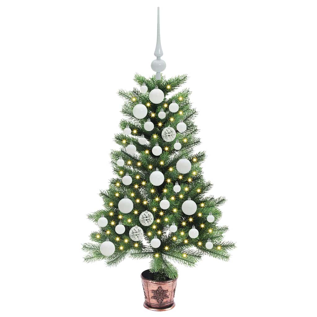 Weihnachtsbaum mit 150 LEDs mit Ständer Grün 90 cm PE