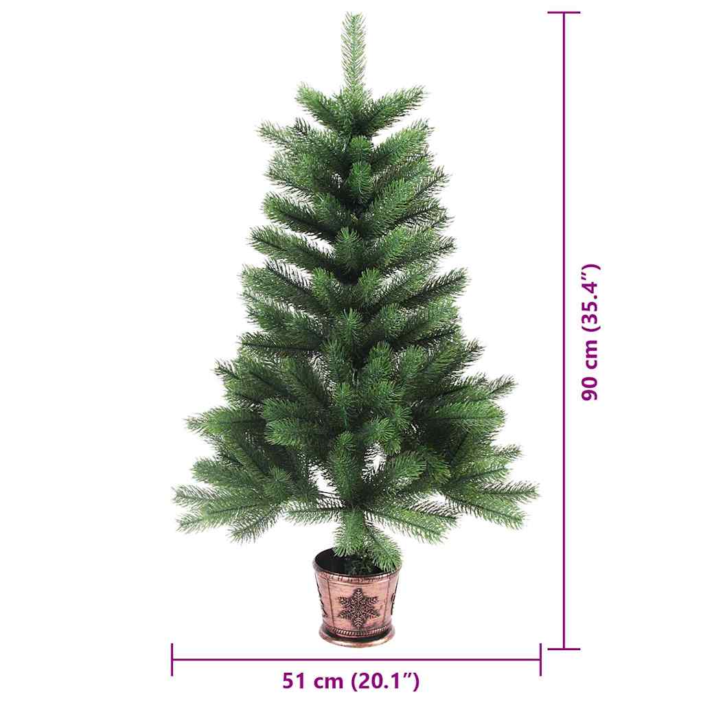 Weihnachtsbaum mit 150 LEDs mit Ständer Grün 90 cm PE