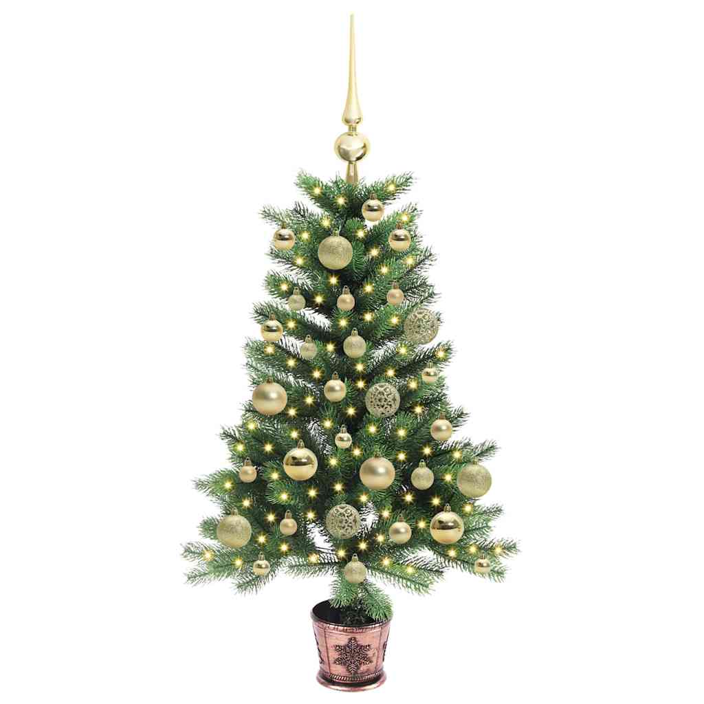 Weihnachtsbaum mit 150 LEDs mit Ständer Grün 90 cm PE