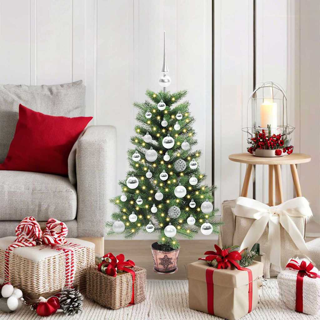 Weihnachtsbaum mit 150 LEDs mit Ständer Grün 90 cm PE