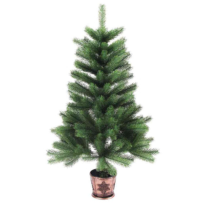 Weihnachtsbaum mit 150 LEDs mit Ständer Grün 90 cm PE