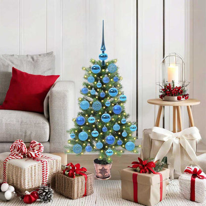 Weihnachtsbaum mit 150 LEDs mit Ständer Grün 90 cm PE
