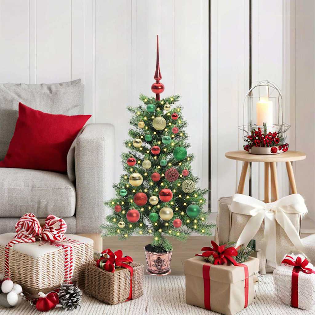 Weihnachtsbaum mit 150 LEDs mit Ständer Grün 90 cm PE