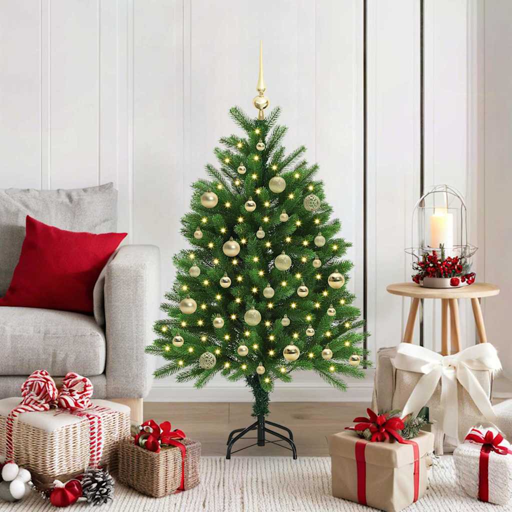 Weihnachtsbaum mit 150 LEDs mit Ständer Grün 120 cm PE