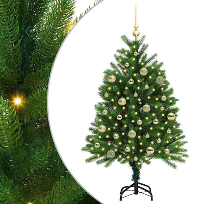 Weihnachtsbaum mit 150 LEDs mit Ständer Grün 120 cm PE