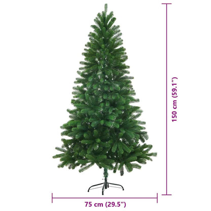 Weihnachtsbaum mit 150 LEDs mit Ständer Grün 150 cm PE