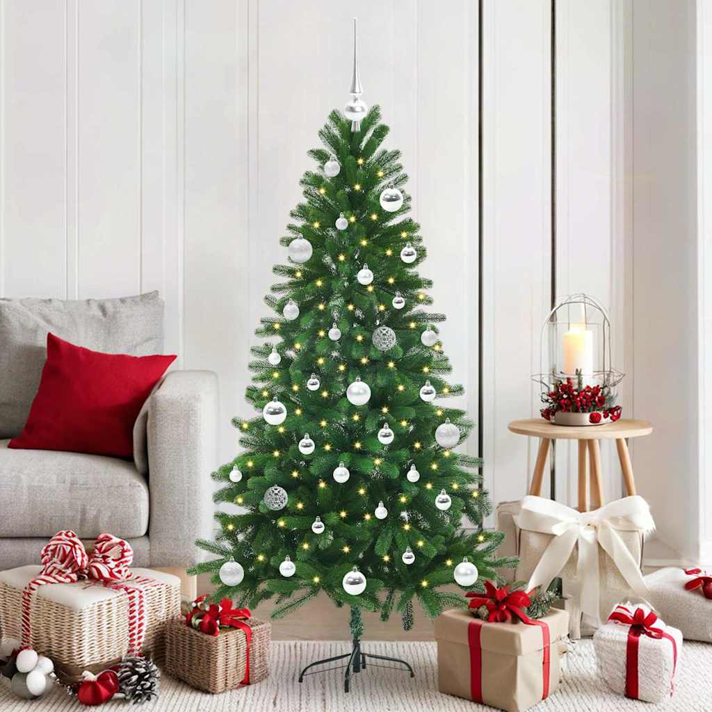 Weihnachtsbaum mit 150 LEDs mit Ständer Grün 150 cm PE