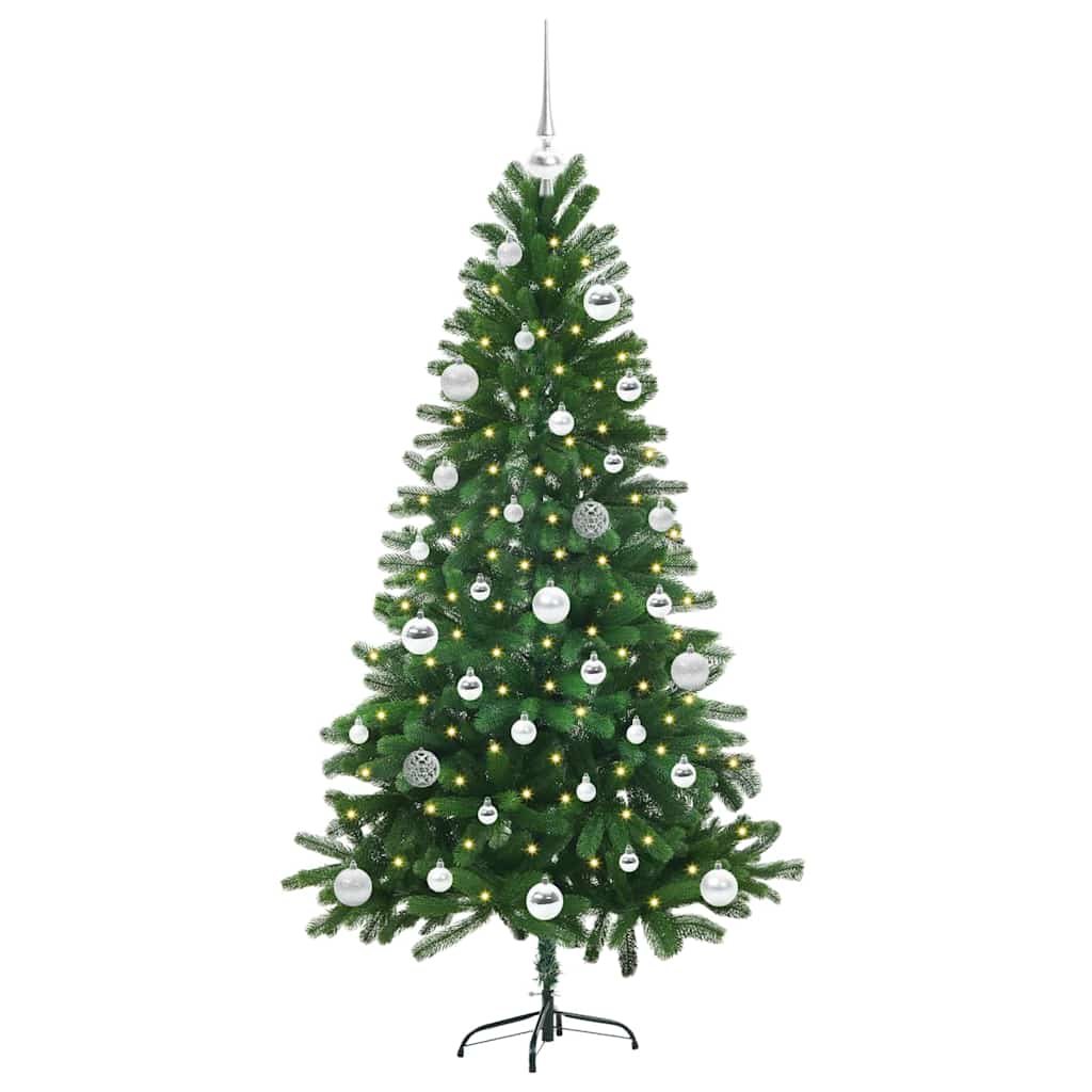 Weihnachtsbaum mit 150 LEDs mit Ständer Grün 150 cm PE