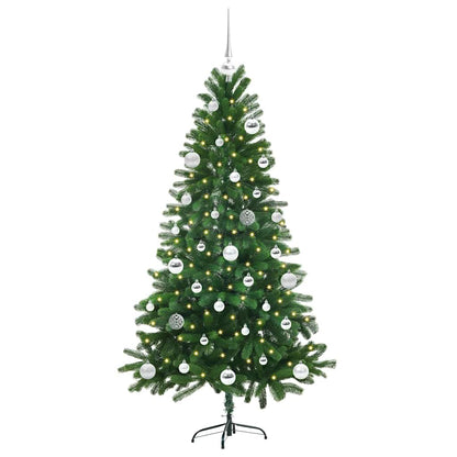 Weihnachtsbaum mit 150 LEDs mit Ständer Grün 150 cm PE