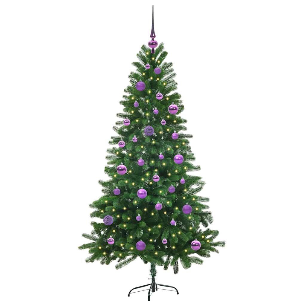 Weihnachtsbaum mit 150 LEDs mit Ständer Grün 150 cm PE