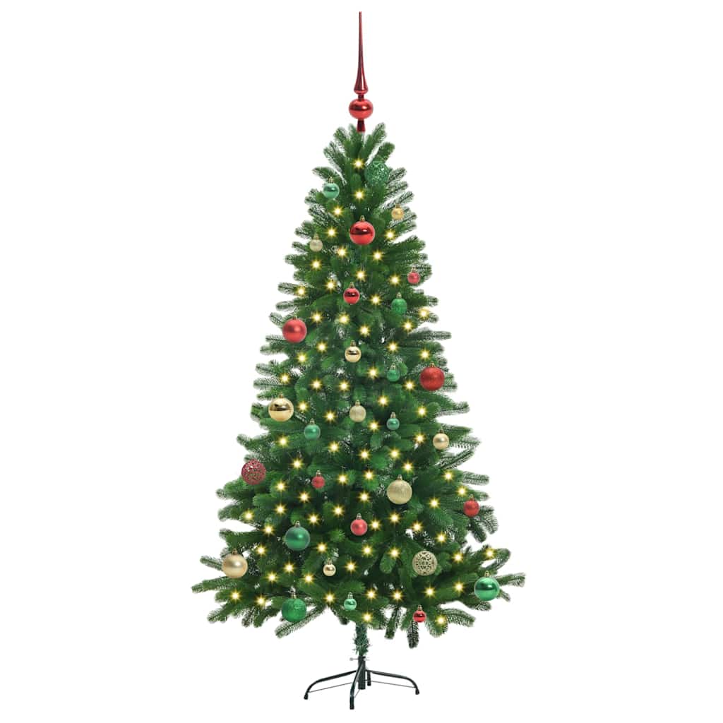 Weihnachtsbaum mit 150 LEDs mit Ständer Grün 150 cm PE