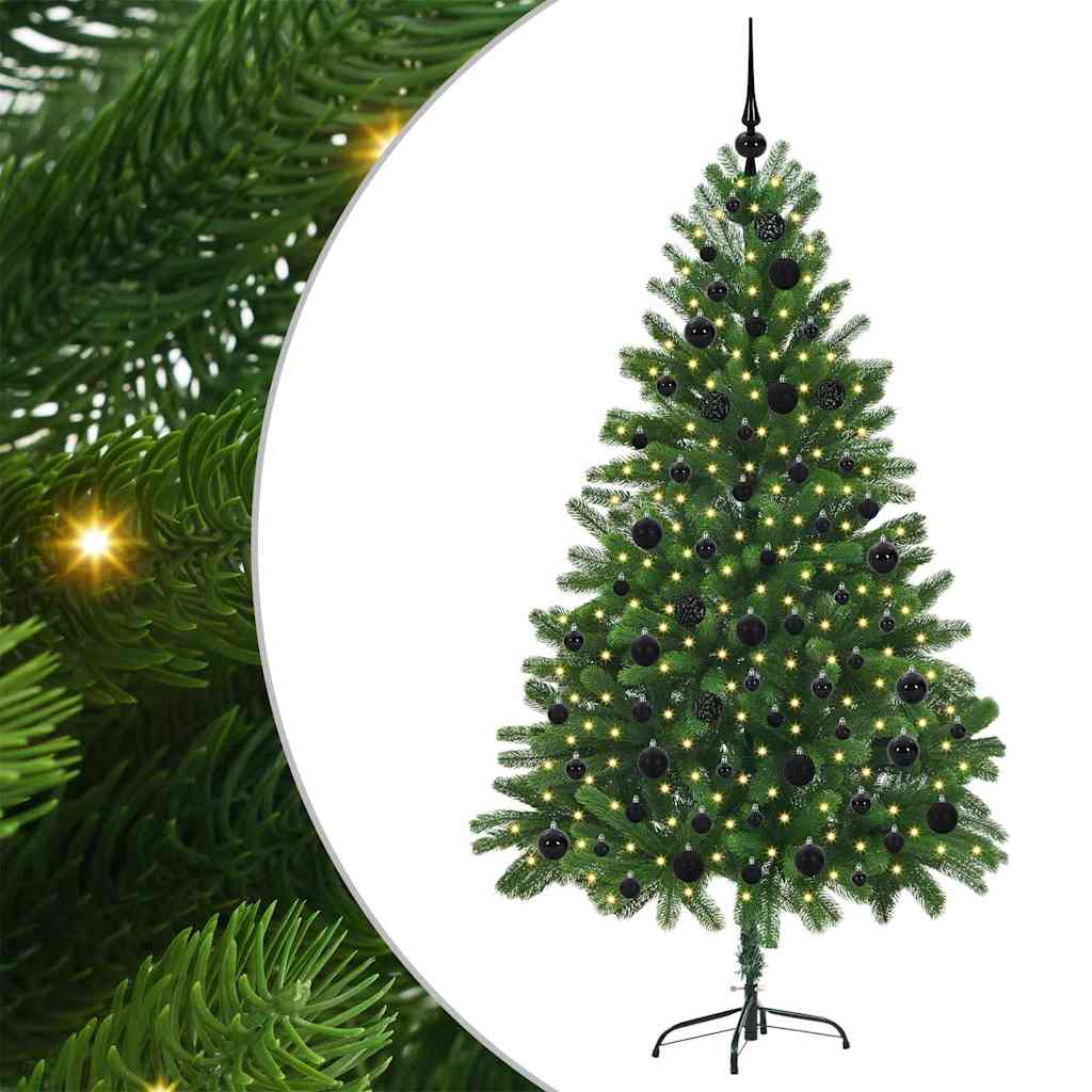 Weihnachtsbaum mit 300 LEDs mit Ständer Grün 180 cm PE