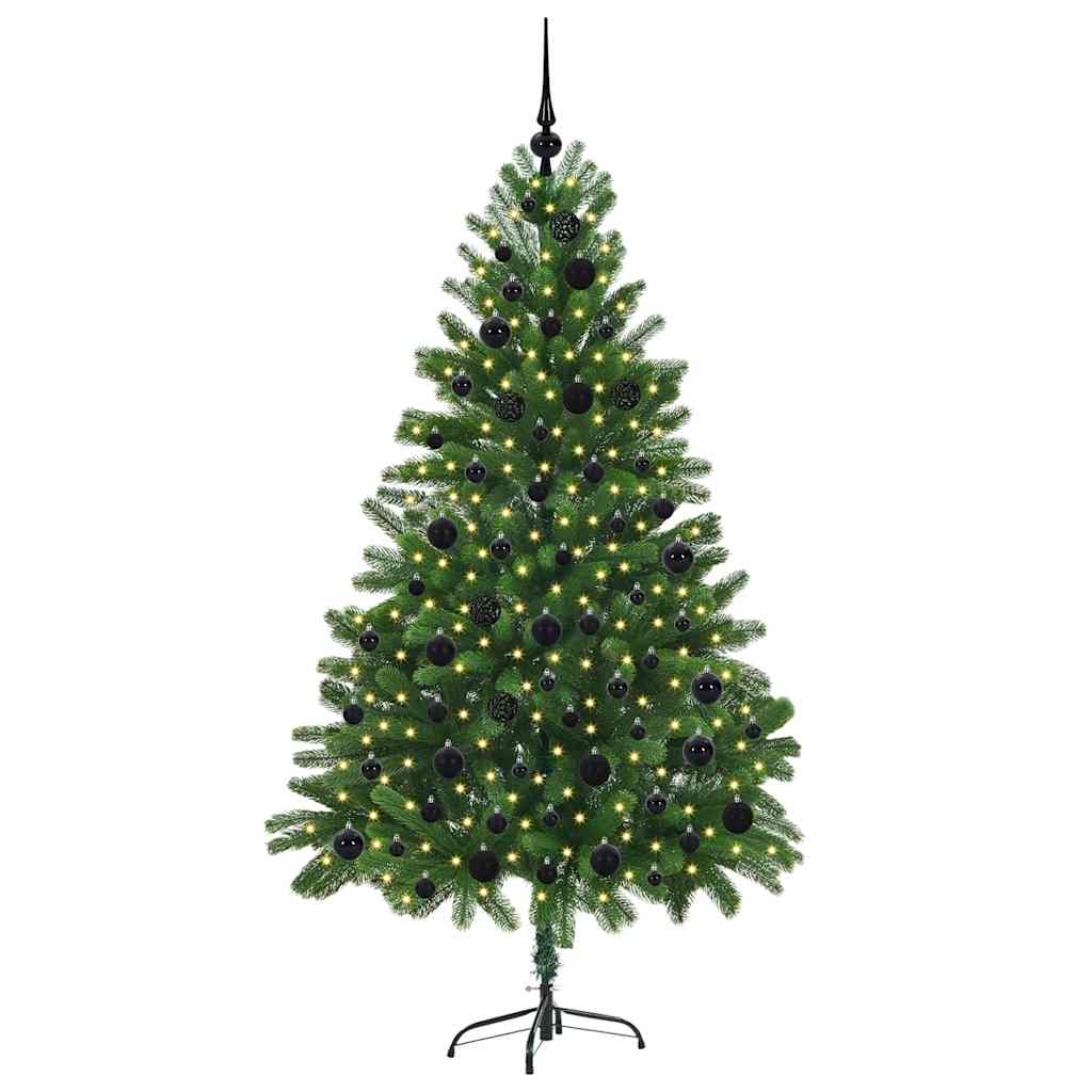 Weihnachtsbaum mit 300 LEDs mit Ständer Grün 180 cm PE